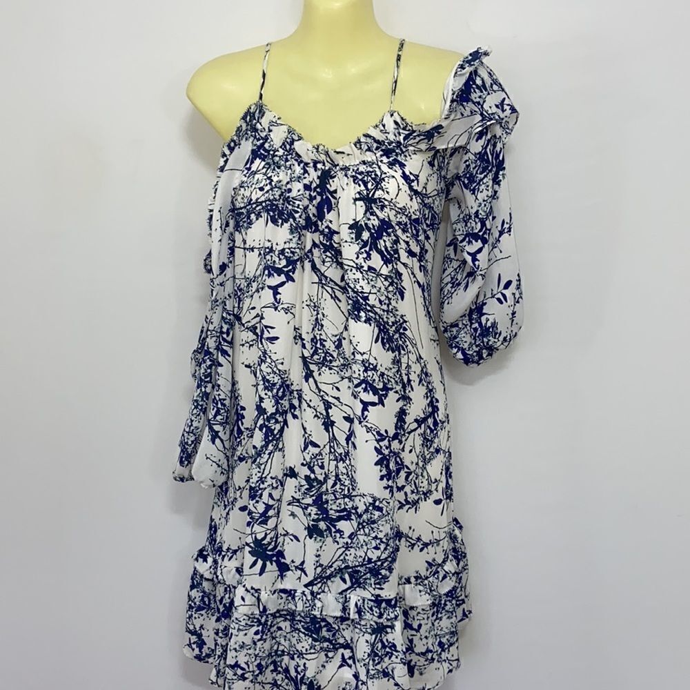 Parker Dress"WHITE THICKET" Dress Tunic Top Cold Shoulder Loose Fitting… - Picture 5 of 9